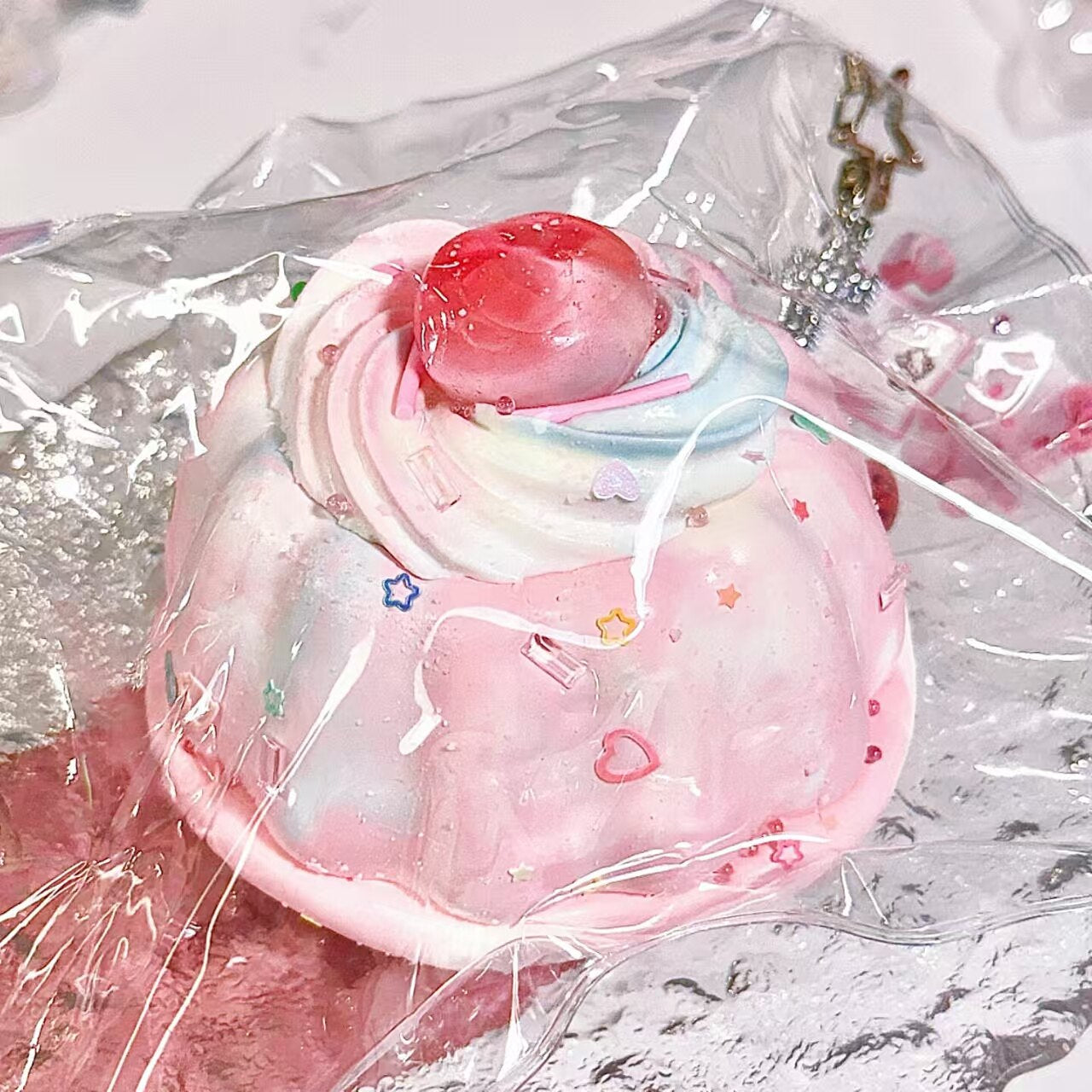 Cherry Cream Pudding Squishy