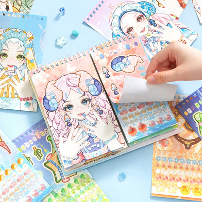 Girl’s Nail Shop 3D Sticker Book