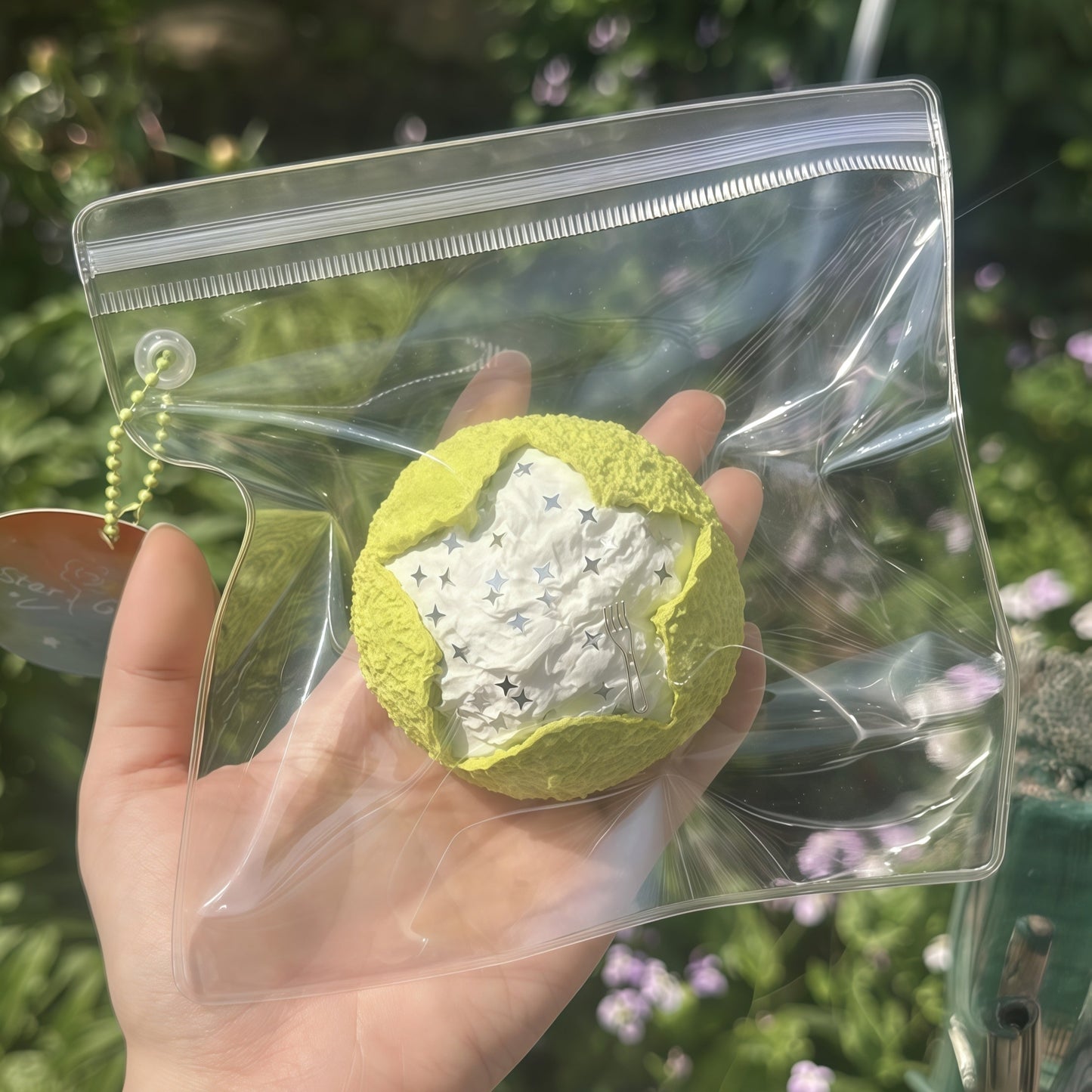 Starry Pretzel Bun Squishy