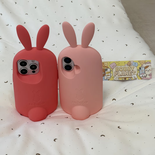 Big Rabbit Standing Silicone Phone Case