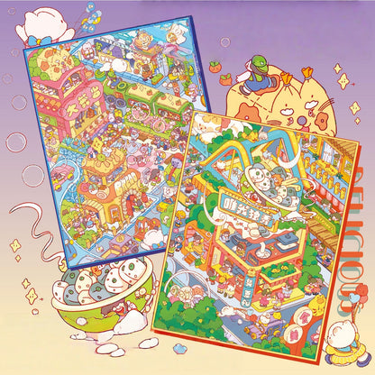 Wonderland 3D Sticker | 2 Cute Miniature Scenes