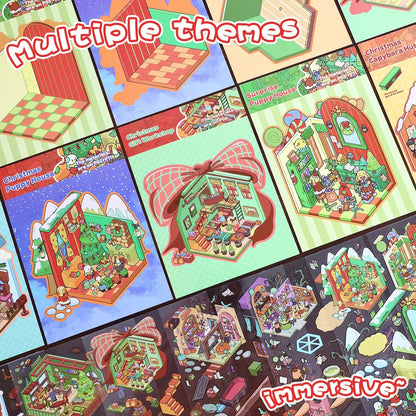 Christmas Series 3D Sticker Book