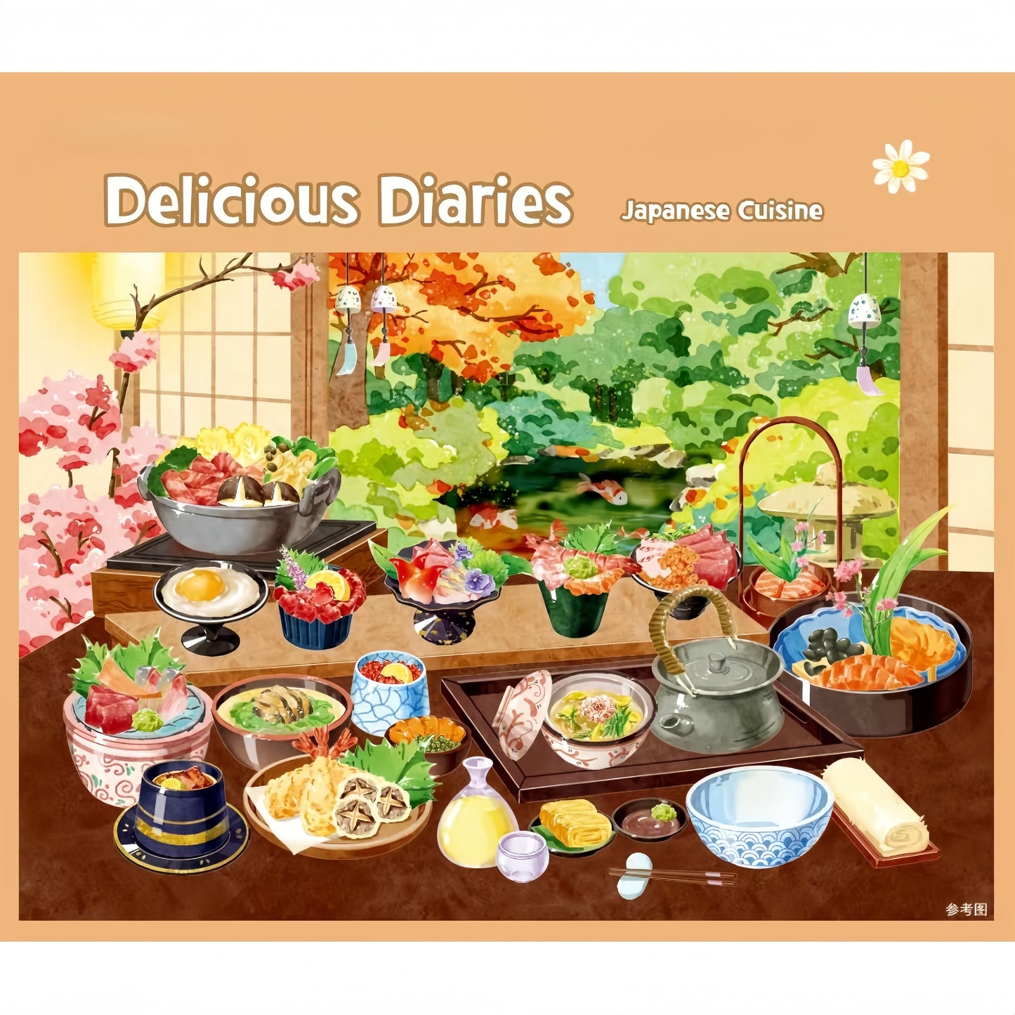 Delicious Diaries 3D Sticker | 4 Cute Miniature Scenes