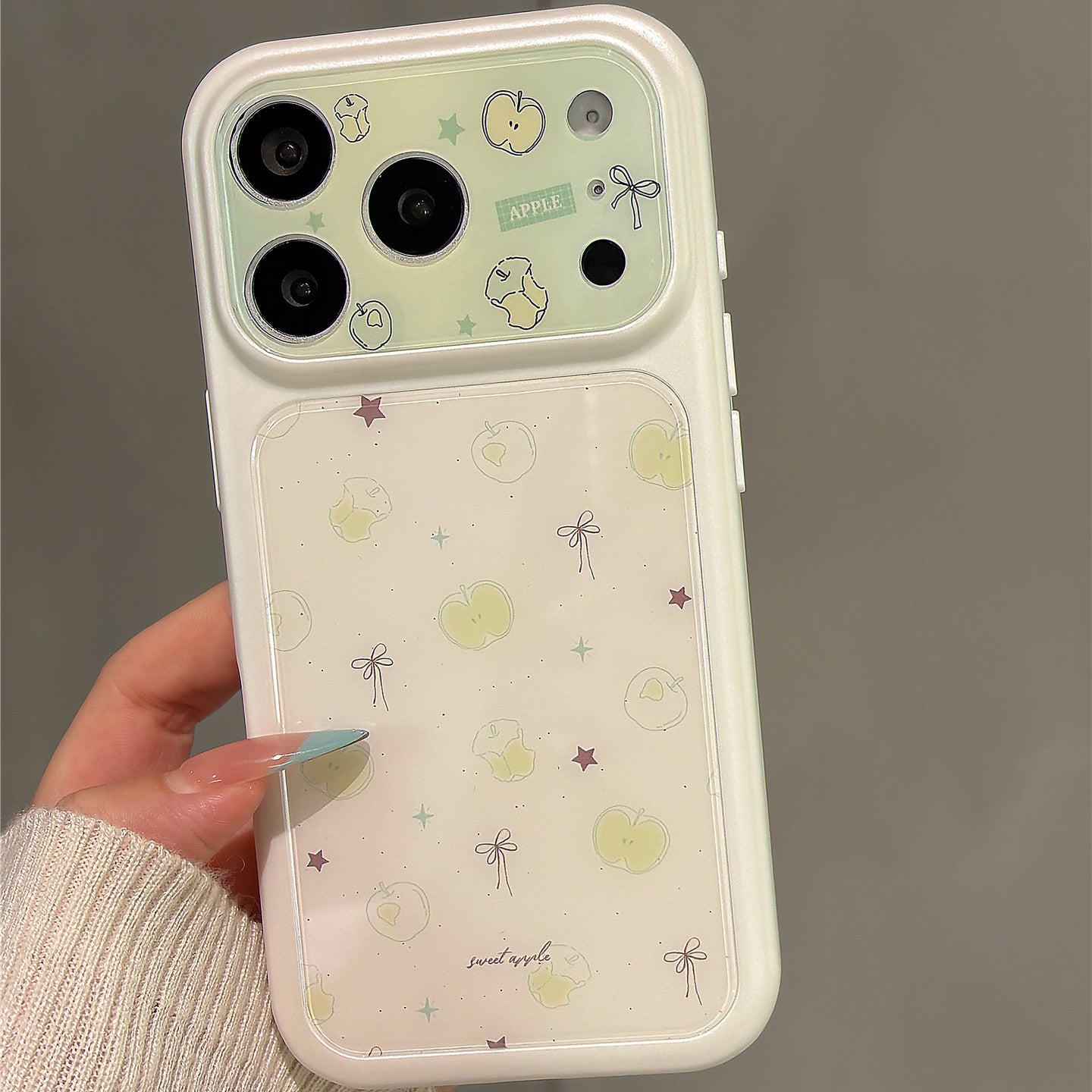 Bow & Green Apple Acrylic Phone Case