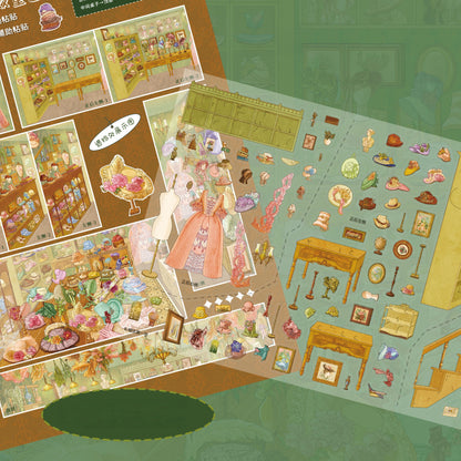 A Touch of Glamour 3D Sticker | 2 Cute Miniature Scenes