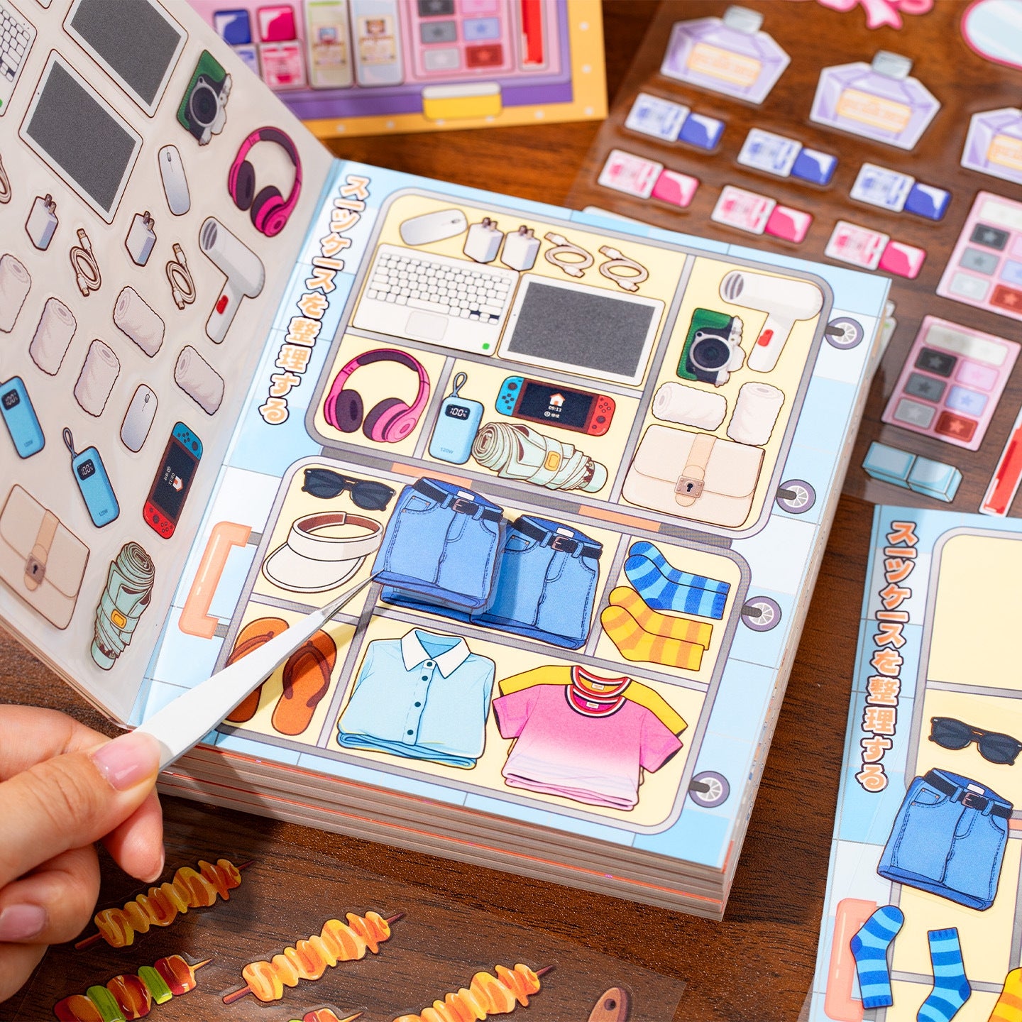 Food Shop 3D Sticker Book