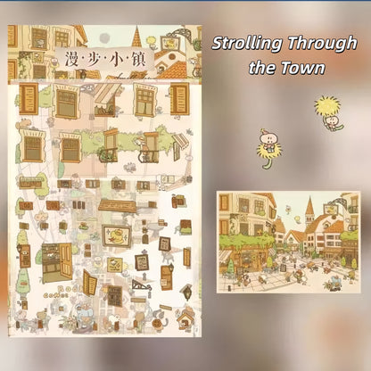 Dreams of Childhood Life 3D Sticker | 4 Cute Miniature Scenes