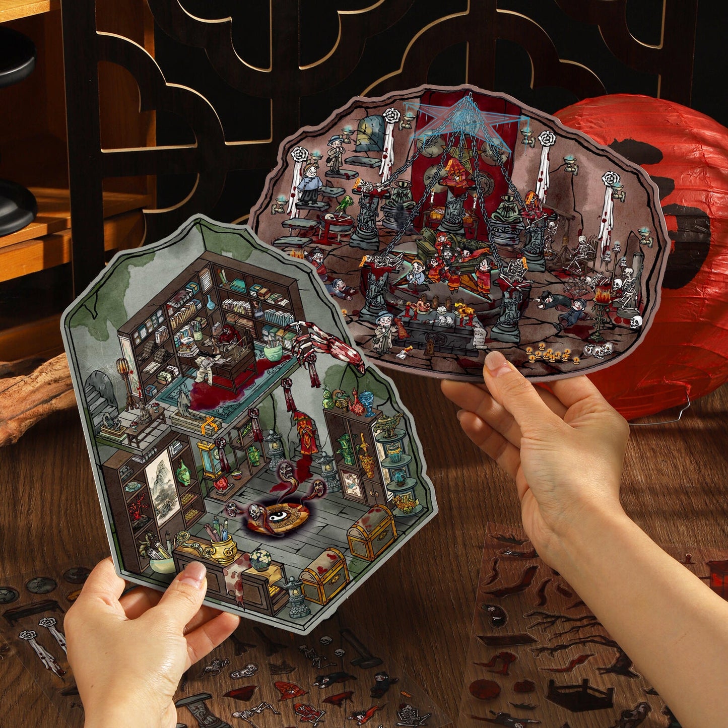 Wedding's Curse 3D Sticker | 5 Cute Miniature Scenes