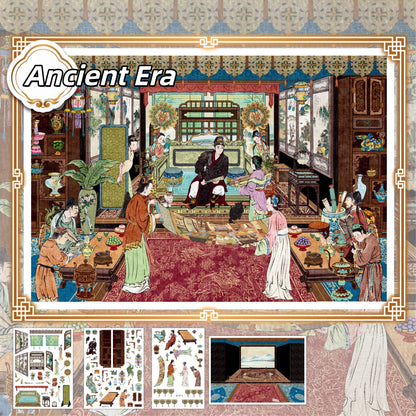 Across the Ages 3D Sticker | 3 Cute Miniature Scenes