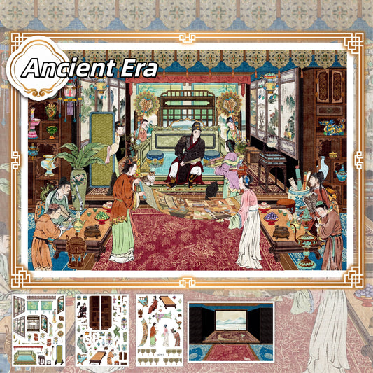 Across the Ages 3D Sticker | 3 Cute Miniature Scenes