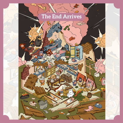 Creepy Storytime 3D Sticker | 4 Cute Miniature Scenes