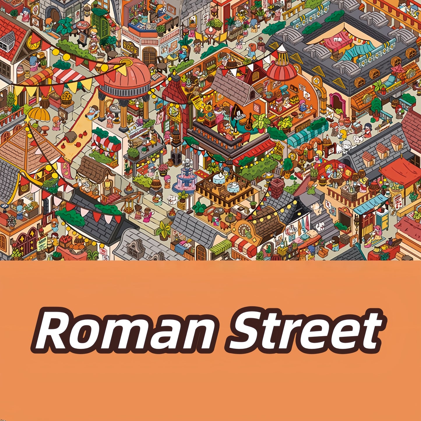 Roman Street 3D Sticker