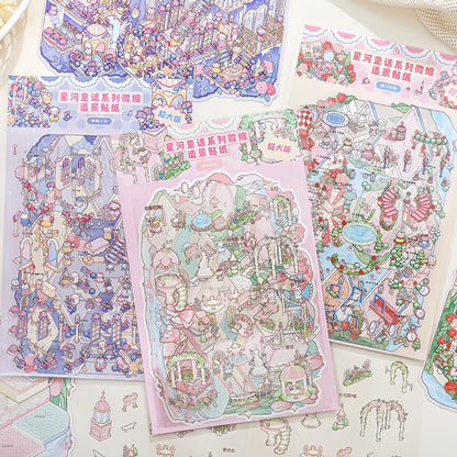 Starry Fairy Tale 3D Sticker | 3 Cute Miniature Scenes