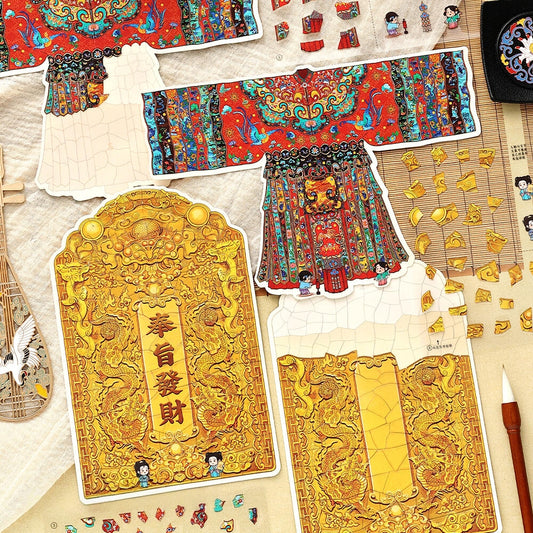 Antique Restoration 3D Sticker | 2 Cute Miniature Scenes