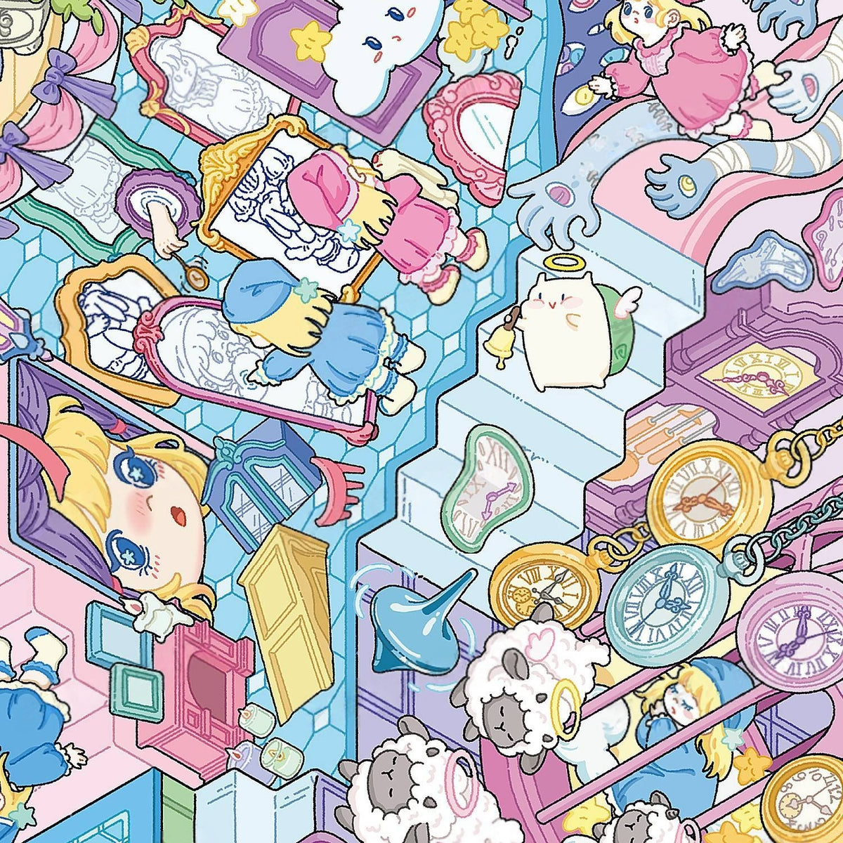 Float & Dream 3D Sticker | 2 Cute Miniature Scenes