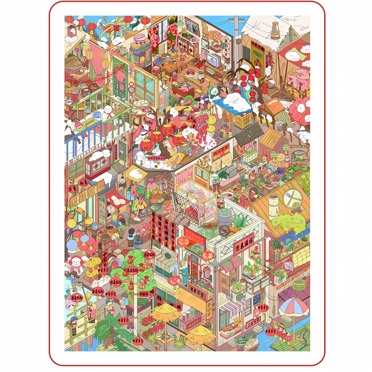 Scenes of Life 3D Sticker | 5 Cute Miniature Scenes