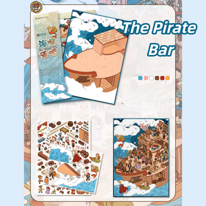 Fairy Tale Series 3D Sticker | 2 Cute Miniature Scenes