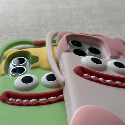 Heart-Handing Little Monster Silicone Phone Case