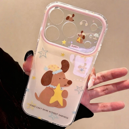 Puppy Holding Star Acrylic Phone Case