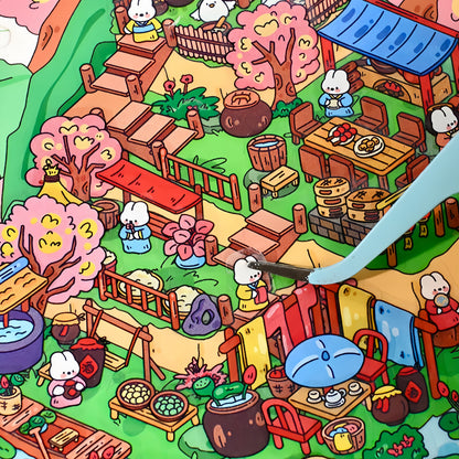 Gaming Series 3D Sticker | 4 Cute Miniature Scenes