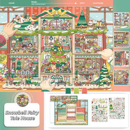 Paperfairy Tale 3D Sticker | 2 Cute Miniature Scenes