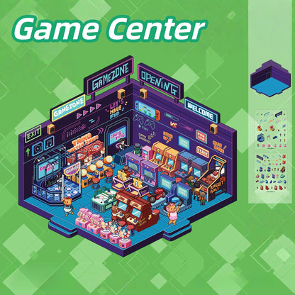 Fantasy World 3D Sticker | 4 Cute Miniature Scenes