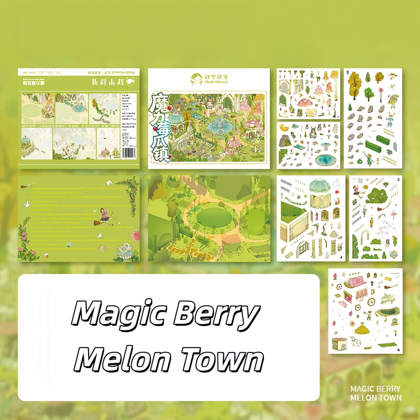 Magic in Every Bite 3D Sticker | 2 Cute Miniature Scenes
