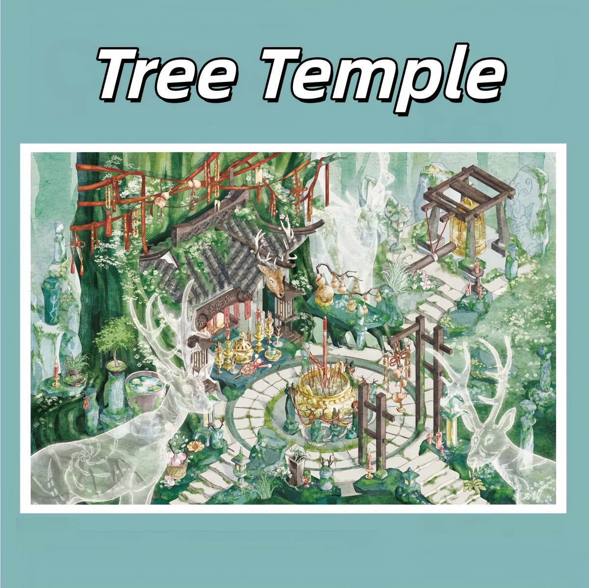 Scenic Corners 3D Sticker | 4 Cute Miniature Scenes