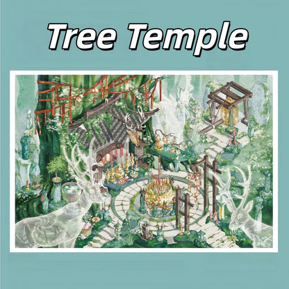Scenic Corners 3D Sticker | 4 Cute Miniature Scenes