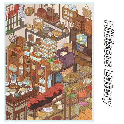 City of Spring Tales 3D Sticker | 4 Cute Miniature Scenes
