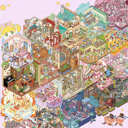 Furry Town 3D Sticker Book