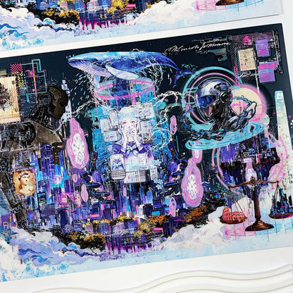 The Other Side 3D Sticker | 2 Cute Miniature Scenes