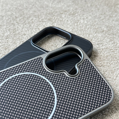 Magnetic Kevlar Carbon Fiber Texture Phone Case