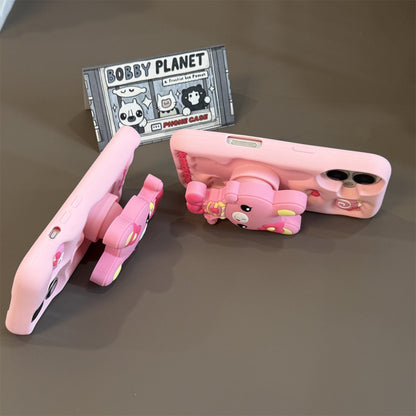Piano Rabbit Stand Silicone Phone Case