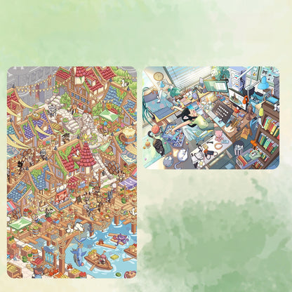 Cozy Corners 3D Sticker | 2 Cute Miniature Scenes