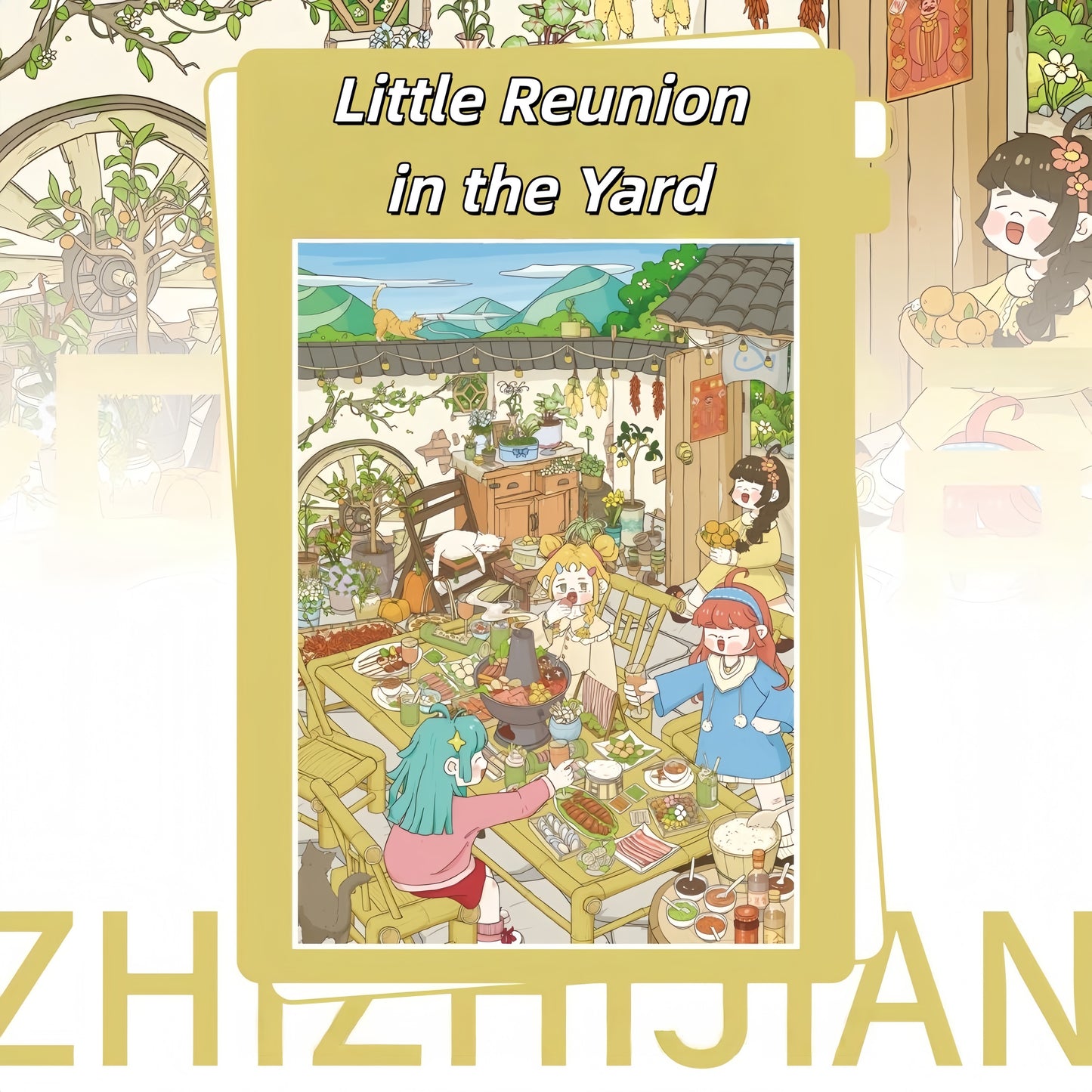 Household Diaries 3D Sticker | 3 Cute Miniature Scenes