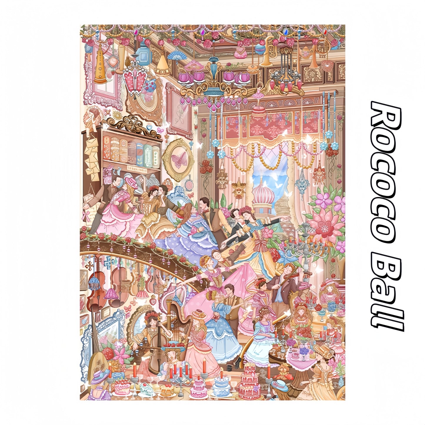 Dance & Tide 3D Sticker | 2 Cute Miniature Scenes