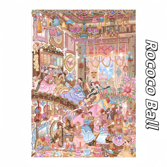 Dance & Tide 3D Sticker | 2 Cute Miniature Scenes