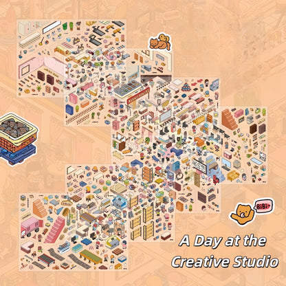 A Day at the Creative Studio 3D Sticker