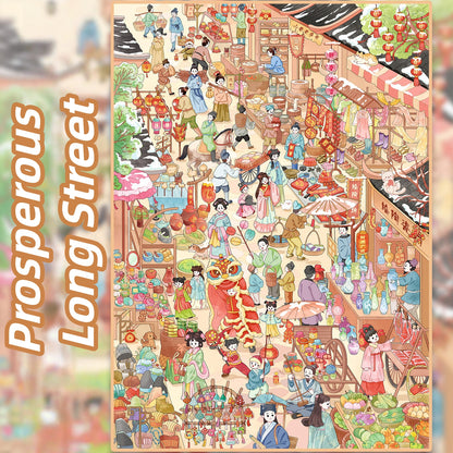 Happy New Year 3D Sticker | 4 Cute Miniature Scenes
