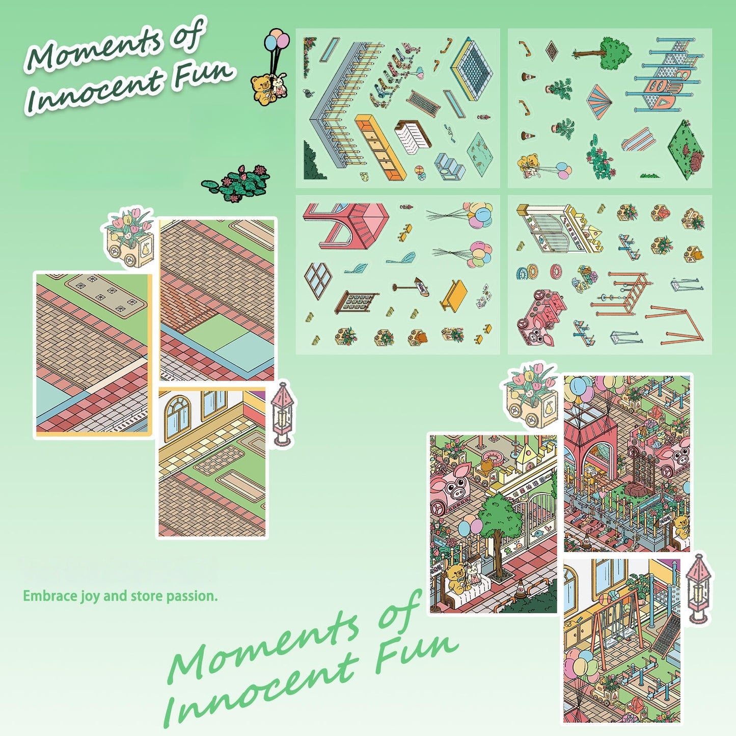 Candy Kindergarten 3D Sticker