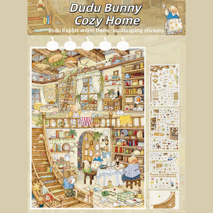 Warm Escapes 3D Sticker | 2 Cute Miniature Scenes