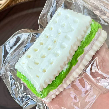 Extra Thick Cream Filled Soda Cracker Squishy