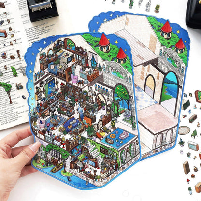 Dream Home 3D Sticker | 2 Cute Miniature Scenes