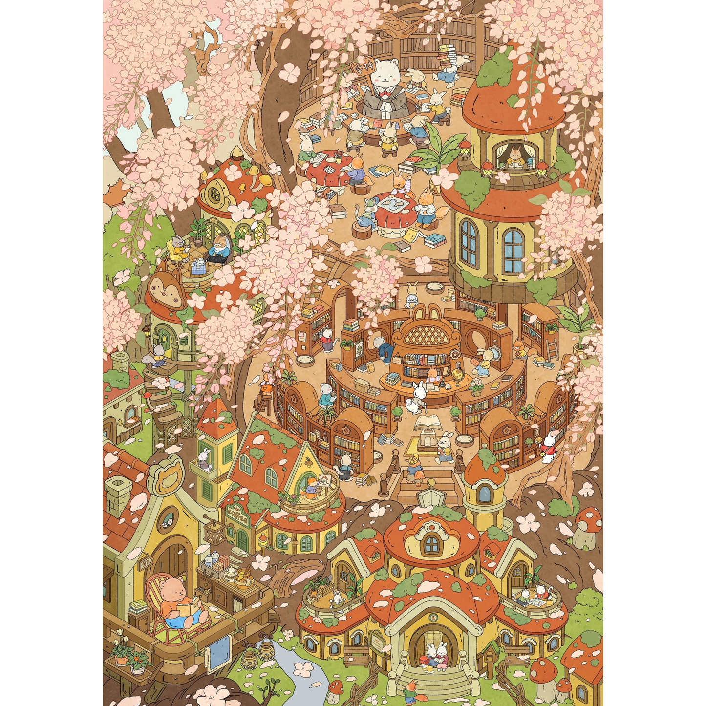 Whimsical Life 3D Sticker | 4 Cute Miniature Scenes