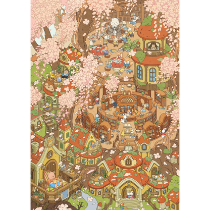Whimsical Life 3D Sticker | 4 Cute Miniature Scenes
