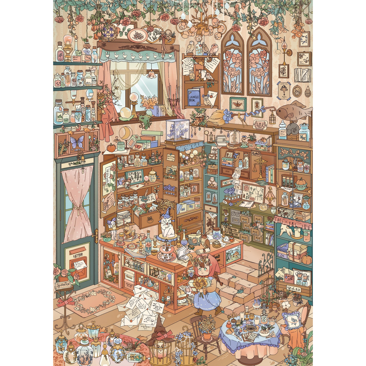 Whimsical Life 3D Sticker | 4 Cute Miniature Scenes
