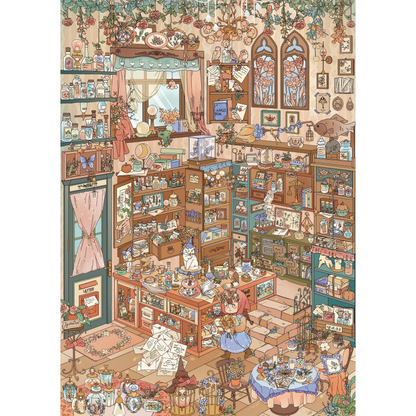 Whimsical Life 3D Sticker | 4 Cute Miniature Scenes