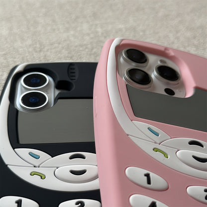 Vintage 3D Button Nokia Silicone Phone Case