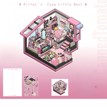 Dream Corner 3D Sticker | 3 Cute Miniature Scenes